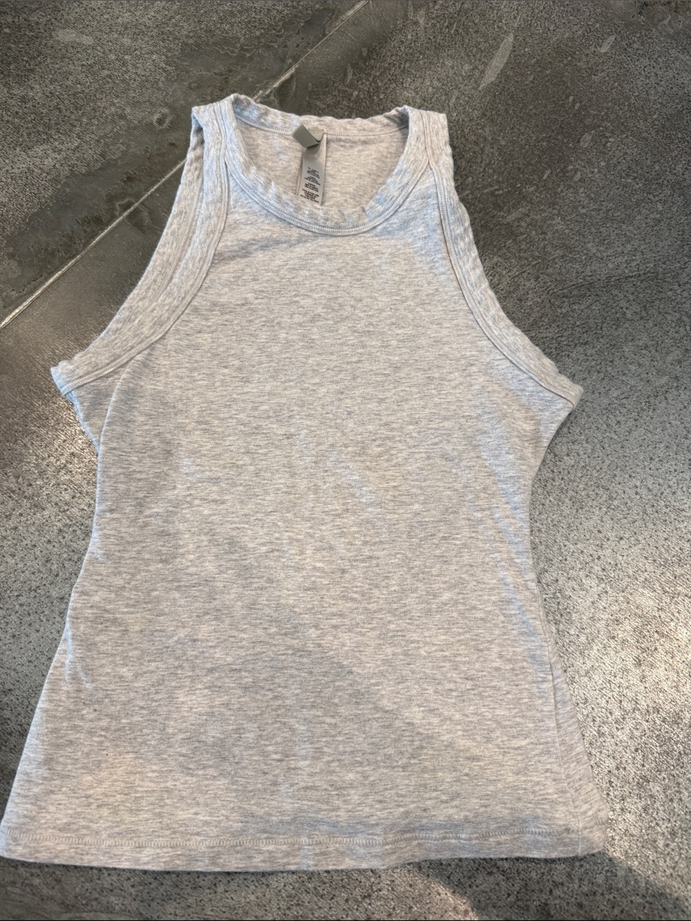 SKIMS Heather Grey High-Neck Tank